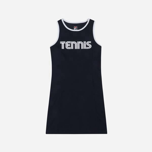 Vestidos Fila Mulher Azul Marinho - Fila Line Tennis Portugal Online,DJYG-47580